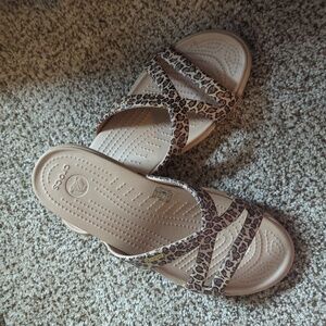 Crocs Animal Print Sandals